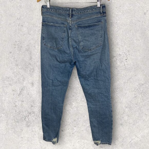 AGOLDE Revolve Nico High Waist Ankle Slim Fit Jeans Size‎ 29 Blue Denim Button - Picture 5 of 11